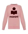 Isabel Marant Étoile Crew Neck Long-sleeved Sweatshirt In Pink