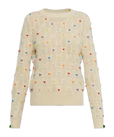 Isabel Marant Étoile Crew Neck Long-sleeved Sweater In Neutral