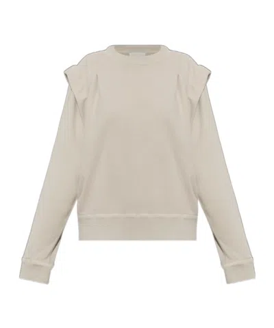 Isabel Marant Étoile Crew Neck Long-sleeved Sweatshirt In Neutral