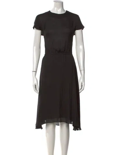 Pre-owned Isabel Marant Étoile Crew Neck Midi Length Dress In Black