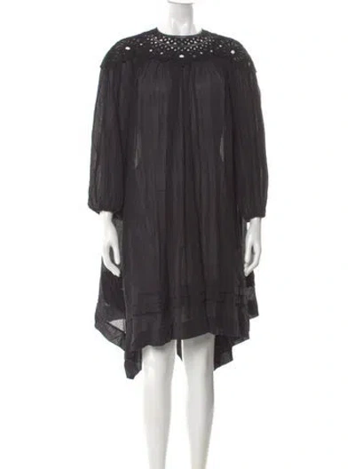 Pre-owned Isabel Marant Étoile Crew Neck Midi Length Dress In Gray
