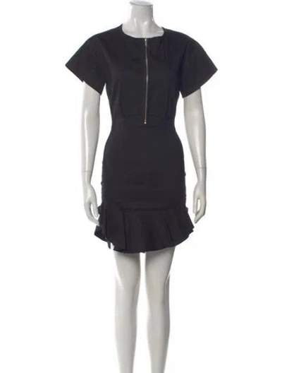 Pre-owned Isabel Marant Étoile Crew Neck Mini Dress In Black