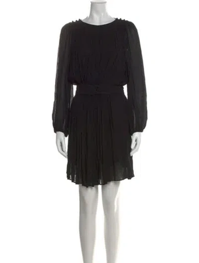 Pre-owned Isabel Marant Étoile Crew Neck Mini Dress In Black