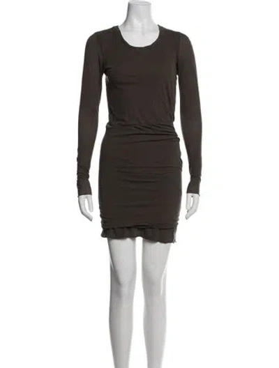 Pre-owned Isabel Marant Étoile Crew Neck Mini Dress In Green