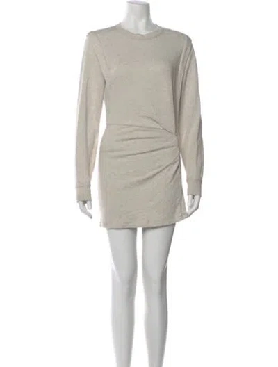 Pre-owned Isabel Marant Étoile Crew Neck Mini Dress In Neutral