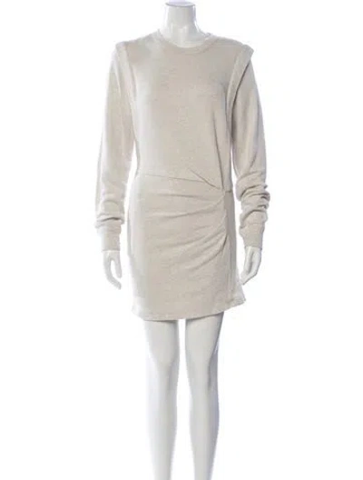 Pre-owned Isabel Marant Étoile Crew Neck Mini Dress In Neutral