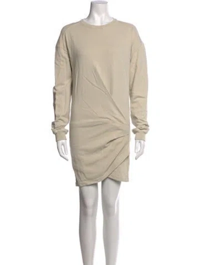 Pre-owned Isabel Marant Étoile Crew Neck Mini Dress In Neutral