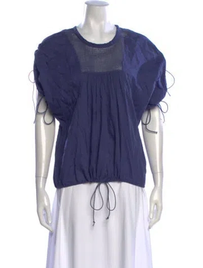Pre-owned Isabel Marant Étoile Crew Neck Short Sleeve Top In Blue