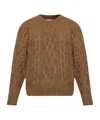 Isabel Marant Étoile Cable-knit Sweater In Brown