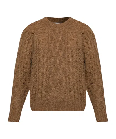 Isabel Marant Étoile Cable-knit Sweater In Brown