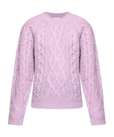 Isabel Marant Étoile Cable-knit Sweater In Pink