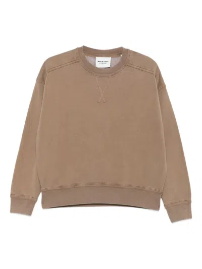 Isabel Marant Étoile Crew-neck Sweatshirt In Brown