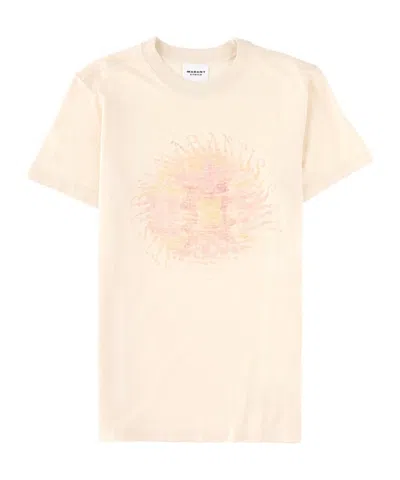Isabel Marant Étoile Crew Neck T-shirt In Orange