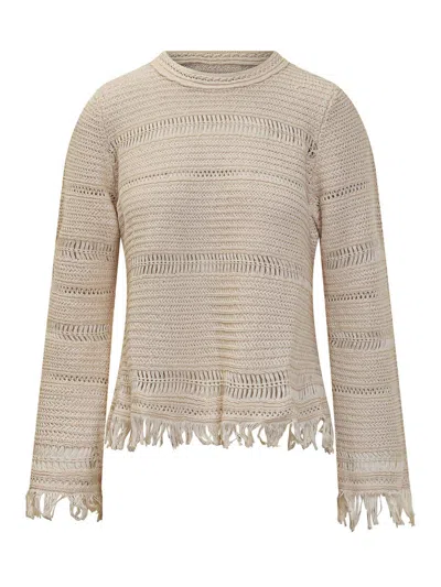 ISABEL MARANT ÉTOILE CREWNECK FRINGED JUMPER