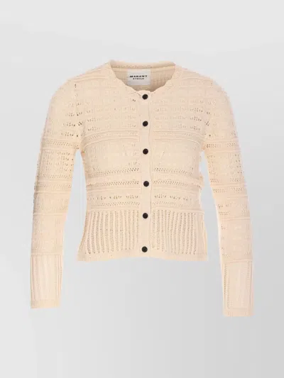 Isabel Marant Étoile Crewneck Knitwear Textured Knit In Beige