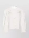 Isabel Marant Étoile Crewneck Lace Detailing Embroidered Top