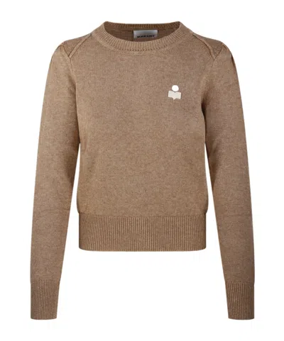 Isabel Marant Étoile Crew-neck Logo Sweater In Blue