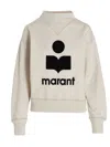 Isabel Marant Étoile Crewneck Sweatshirt With Logo In Ec Ecru