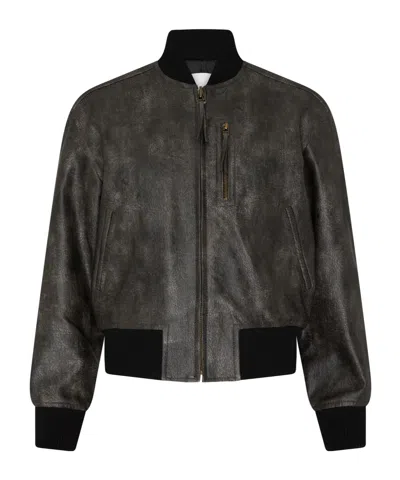 Isabel Marant Étoile Isabel Marant Etoile Crisley Leather Bomebr In Black