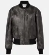 Isabel Marant Étoile Crisley Bomber Jacket In Faded Black