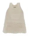 Isabel Marant Étoile Crochet Knit Sleeveless Top In Nude