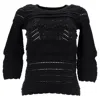 Isabel Marant Étoile Crochet Top In Black Cotton