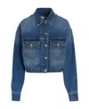 Isabel Marant Étoile Cropped Denim Jacket In Blue