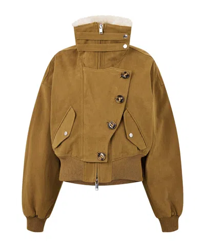 Isabel Marant Étoile Cropped Jacket In Brown