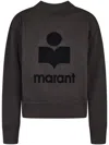 Isabel Marant Étoile Isabel Marant Etoile Moby Sweatshirt With Flocked Logo In Black