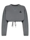 Isabel Marant Étoile Cropped Sweatshirt In Grey