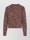 ISABEL MARANT ÉTOILE CROPPED WOOL BLEND SWEATER