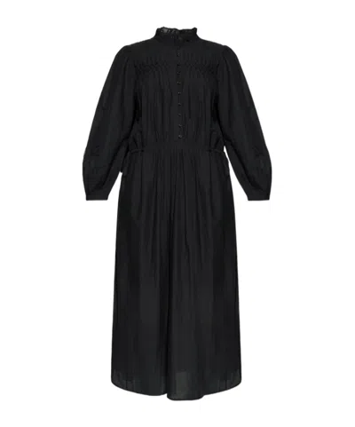 ISABEL MARANT ÉTOILE ISABEL MARANT ÉTOILE DALIDA LONG SLEEVED GATHERED DRESS