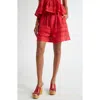 Isabel Marant Étoile Damina Embroidered Eyelet Cotton Drawstring Shorts