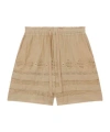 Isabel Marant Étoile Isabel Marant Etoile Damina Khaki Embroidered Shorts In Nude