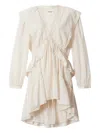 Isabel Marant Étoile Damya Lace Ruffled Mini Dress In Neutral