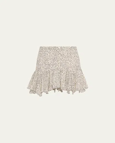 Isabel Marant Étoile Daneen Polka Dot Voile Mini Skirt In Multi