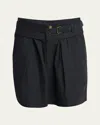 Isabel Marant Étoile Danica Belted Shorts In Black