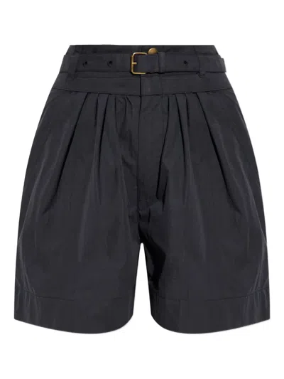 ISABEL MARANT ÉTOILE DANICA PLEATED BELTED SHORTS