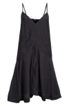Isabel Marant Étoile Danielle Cotton-blend Minidress In Black