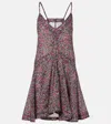 Isabel Marant Étoile Danielle Floral Cotton Voile Minidress In Brown