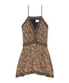 Isabel Marant Étoile Danielle Mini Dress In Brown
