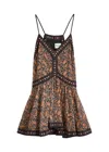 Isabel Marant Étoile Danielle Floral Cotton Blend Dress In Black