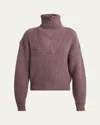 Isabel Marant Étoile Danita Half-zip Sweater In Brown