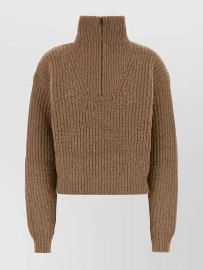 ISABEL MARANT ÉTOILE DANITA SWEATER CROPPED HIGH NECK LONG SLEEVES