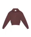 Isabel Marant Étoile Danita Zip-up Colar Sweater In Burgundy