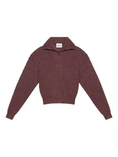 ISABEL MARANT ÉTOILE DANITA ZIP-UP COLAR SWEATER