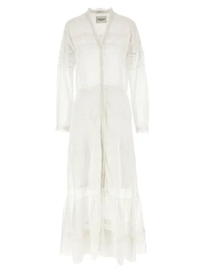 Isabel Marant Étoile Isabel Marant Etoile Women White Cotton Daniva Dress In Neutral