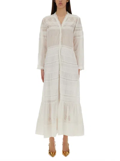 Isabel Marant Étoile Isabel Marant Etoile Women White Cotton Daniva Dress In Neutral