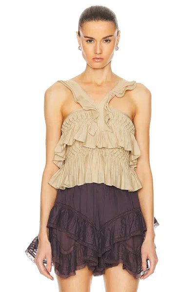 Isabel Marant Étoile Daren Tank In 67lk Light Khaki