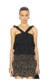 Isabel Marant Étoile Lolita Ruffled Skirt In Black